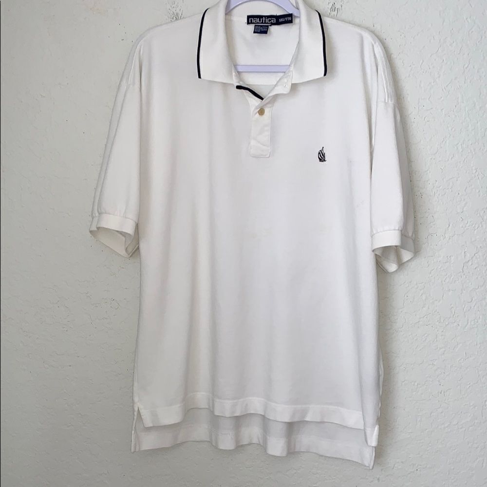 Nautica Men's Cotton White Polo Shirt Size XXL